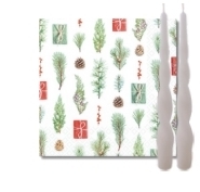 Jólaservíettur og snúningskerti